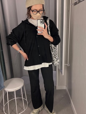 「ISOOK（アイスー）のアイテム（スウェット）」を使った、chii___ca♡さん（レディース・161cm）の春コーディネート