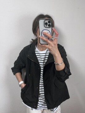 「URBAN RESEARCH Sonny Label（アーバンリサーチサニーレーベル）のアイテム（マウンテンパーカー）」を使った、chii___ca♡さん（レディース・161cm）の春コーディネート