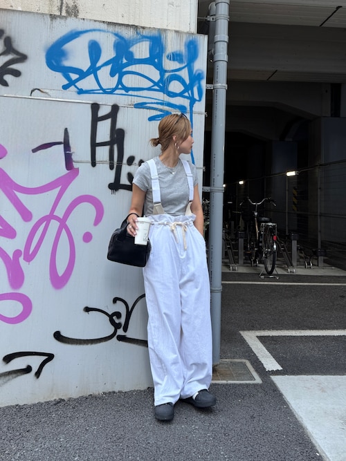 サロペット・オーバーオール・オールインワン Linen like combinaison (chiica original) I-SOOK オールインワン リネンライクコンビネゾン (chiica