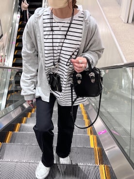 「ISOOK（アイスー）のアイテム（スウェット）」を使った、chii___ca♡さん（レディース・161cm）の春コーディネート
