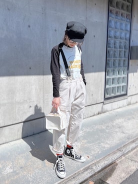 「ISOOK（アイスー）のアイテム（スウェット）」を使った、chii___ca♡さん（レディース・161cm）の春コーディネート