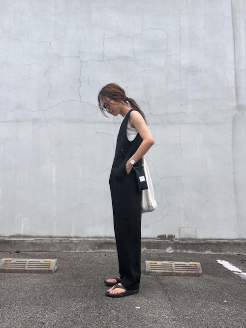 null. ウエストベルトサロペット ヌル NULL - null. ウエストベルトサロペットの通販 by みこ's shop