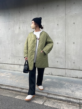 「select MOCA（セレクトモカ）のアイテム（モッズコート）」を使った、chii___ca♡さん（レディース・161cm）の秋コーディネート