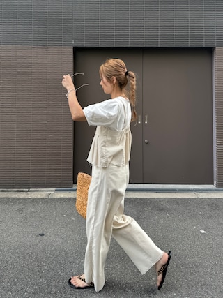 淡色パンツルックセット レディース服まとめ売り コーデ売り カジュアル ビスチェ 淡色パンツルックセット レディース服まとめ売り コーデ売り