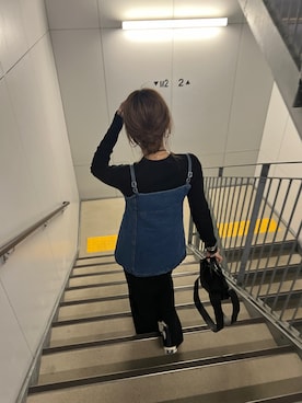 「ISOOK（アイスー）のアイテム（スカート）」を使った、chii___ca♡さん（レディース・161cm）の春コーディネート
