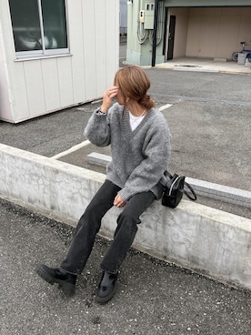 「ISOOK（アイスー）のアイテム（パンツ）」を使った、chii___ca♡さん（レディース・161cm）の秋コーディネート