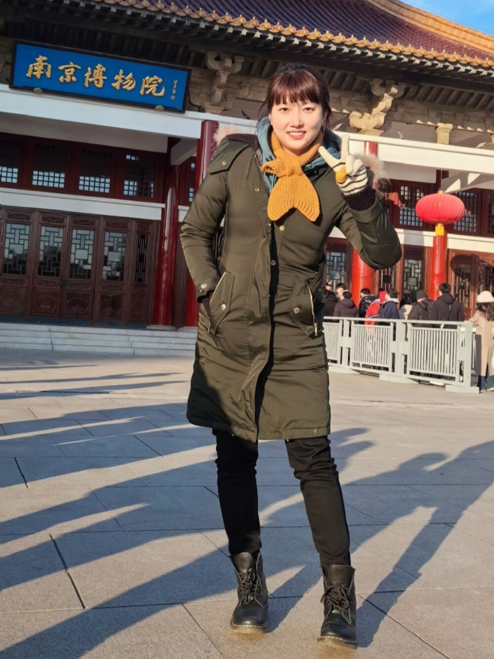 「ootd」｜「BURBERRYのアイテム（ジャケット/アウター、グリーン系）」を使った、Zzoujoeさん（レディース・168cm）の冬コーディネートの1枚目の写真