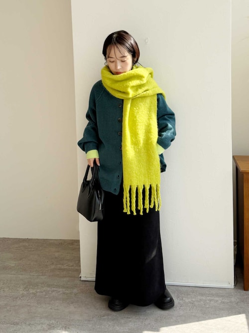 コーデュロイ裏フリースナロースカート