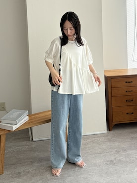 「reca（レカ）のアイテム」を使った、recastaffさん（レディース・154cm）の夏コーディネート