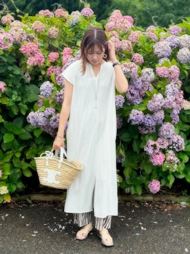 「reca（レカ）のアイテム（ワンピース/ドレス）」を使った、recastaffさん（レディース・165cm）の夏コーディネート