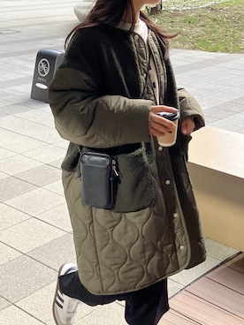 「reca（レカ）のアイテム（その他アウター）」を使った、recastaffさん（レディース・153cm）の秋コーディネート