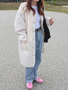 「reca（レカ）のアイテム（その他アウター）」を使った、recastaffさん（レディース・156cm）の冬コーディネート