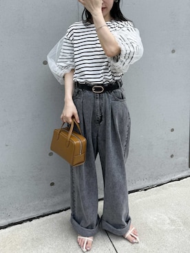 「reca（レカ）のアイテム（パンツ）」を使った、recastaffさん（レディース・154cm）の夏コーディネート