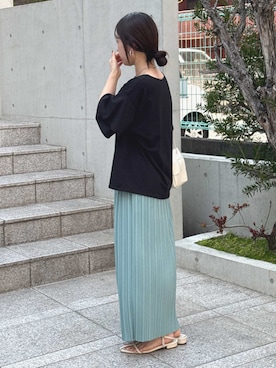 「reca（レカ）のアイテム（スカート）」を使った、recastaffさん（レディース・154cm）の春コーディネート