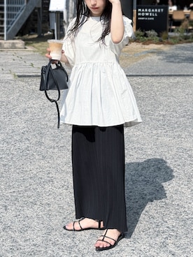 「reca（レカ）のアイテム」を使った、recastaffさん（レディース・154cm）の夏コーディネート