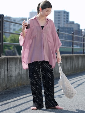 「reca（レカ）のアイテム」を使った、recastaffさん（レディース・165cm）の夏コーディネート