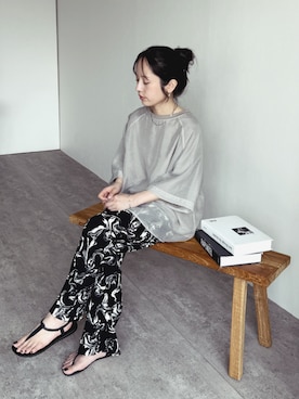 「アイテム（その他トップス）」を使った、recastaffさん（レディース・154cm）の夏コーディネート