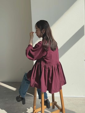 「アイテム（その他トップス）」を使った、recastaffさん（レディース・154cm）の秋コーディネート