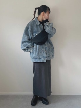 「reca（レカ）のアイテム（ジャケット/アウター）」を使った、recastaffさん（レディース・160cm）の冬コーディネート
