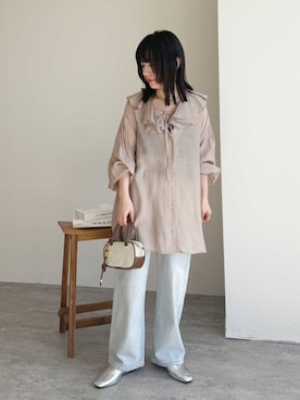 「reca（レカ）のアイテム」を使った、recastaffさん（レディース・154cm）の春コーディネート