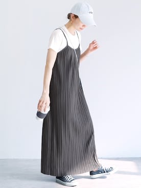 「reca（レカ）のアイテム（ワンピース/ドレス）」を使った、recastaffさん（レディース・165cm）の春コーディネート