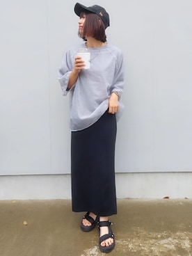 「reca（レカ）のアイテム（その他トップス）」を使った、recastaffさん（レディース・158cm）の夏コーディネート