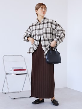 「着やせコーデ」｜recastaffさん（レディース・165cm）の秋コーディネート