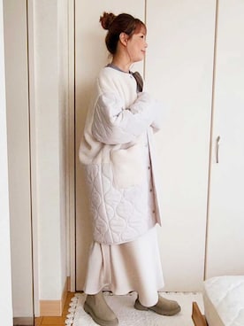 「reca（レカ）のアイテム（その他アウター）」を使った、recastaffさん（レディース・158cm）の秋コーディネート