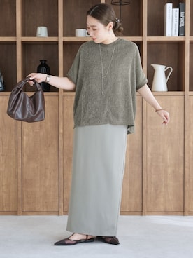 「reca（レカ）のアイテム」を使った、recastaffさん（レディース・158cm）の夏コーディネート