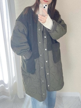 「reca（レカ）のアイテム（その他アウター）」を使った、recastaffさん（レディース・155cm）の秋コーディネート