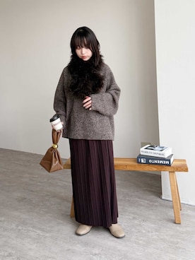 recastaffさん（レディース・154cm）の冬コーディネート