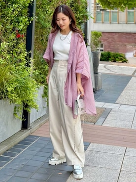 「reca（レカ）のアイテム」を使った、recastaffさん（レディース・151cm）の夏コーディネート