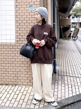 「アイテム（スウェット）」を使った、recastaffさん（レディース・154cm）の秋コーディネート