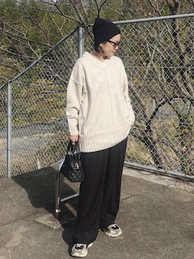 「reca（レカ）のアイテム」を使った、recastaffさん（レディース・152cm）の冬コーディネート