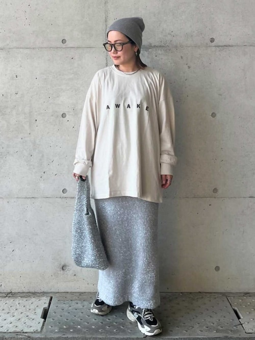 ゆるっとルーズ感！オーバーサイズロゴロンT（Tシャツ