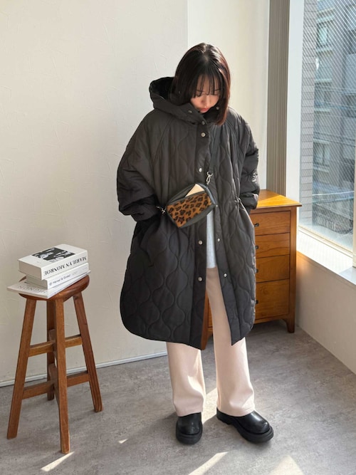 キルトフード付コート（その他アウター）｜reca（レカ）のファッション
