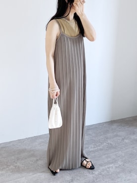 「reca（レカ）のアイテム（ワンピース/ドレス）」を使った、recastaffさん（レディース・154cm）の夏コーディネート