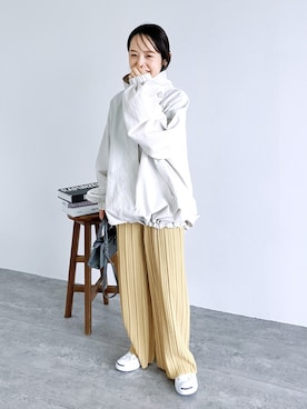 「reca（レカ）のアイテム（その他アウター）」を使った、recastaffさん（レディース・154cm）の冬コーディネート