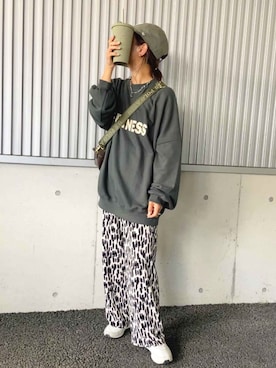 「reca（レカ）のアイテム（パンツ）」を使った、recastaffさん（レディース・156cm）の秋コーディネート