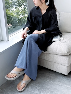 「reca（レカ）のアイテム（スカート）」を使った、recastaffさん（レディース・154cm）の夏コーディネート
