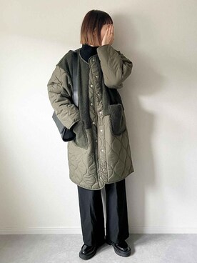 「reca（レカ）のアイテム（その他アウター）」を使った、recastaffさん（レディース・160cm）の秋コーディネート