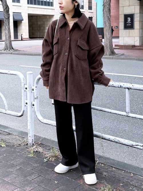 裏起毛ボンディングセミワイドリブパンツ