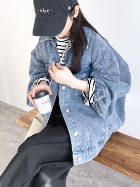 「reca（レカ）のアイテム（ジャケット/アウター）」を使った、recastaffさん（レディース・154cm）の冬コーディネート