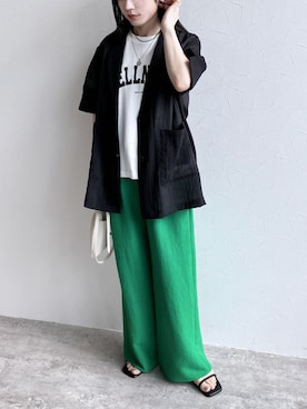 「reca（レカ）のアイテム（ジャケット/アウター）」を使った、recastaffさん（レディース・154cm）の春コーディネート