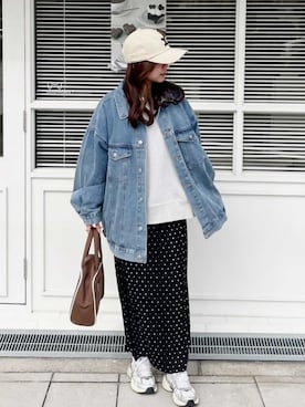 「reca（レカ）のアイテム」を使った、recastaffさん（レディース・155cm）の春コーディネート