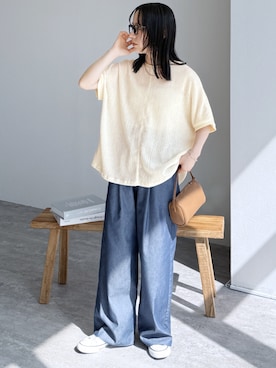 「reca（レカ）のアイテム」を使った、recastaffさん（レディース・154cm）の夏コーディネート