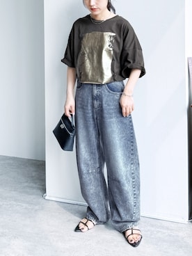 「reca（レカ）のアイテム（パンツ）」を使った、recastaffさん（レディース・154cm）の夏コーディネート