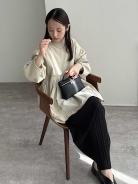 「アイテム（その他トップス）」を使った、recastaffさん（レディース・154cm）の秋コーディネート