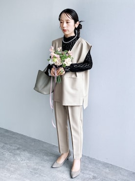 「reca（レカ）のアイテム」を使った、recastaffさん（レディース・154cm）の春コーディネート