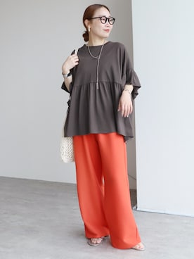 「reca（レカ）のアイテム」を使った、recastaffさん（レディース・158cm）の夏コーディネート